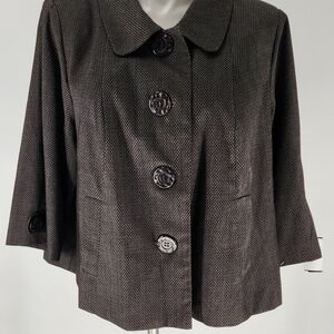 Elegant Dark Gray Women's Jacket